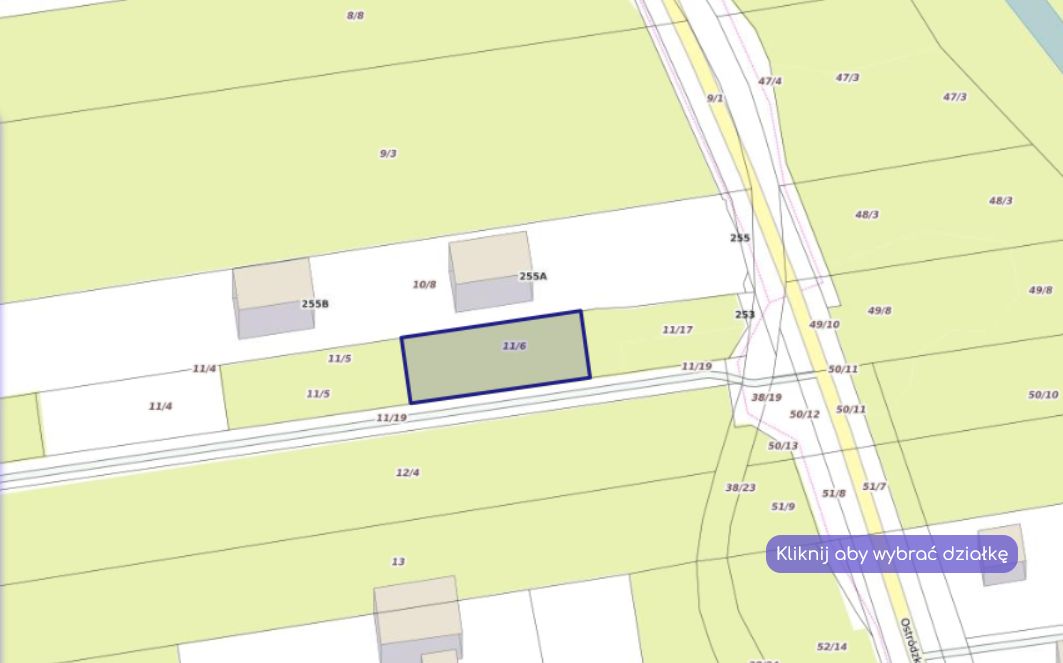 Działka rolno-budowlana Warszawa Białołęka, ul. Ostródzka