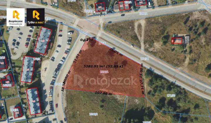 Działka inwestycyjna Reda, ul. Polna