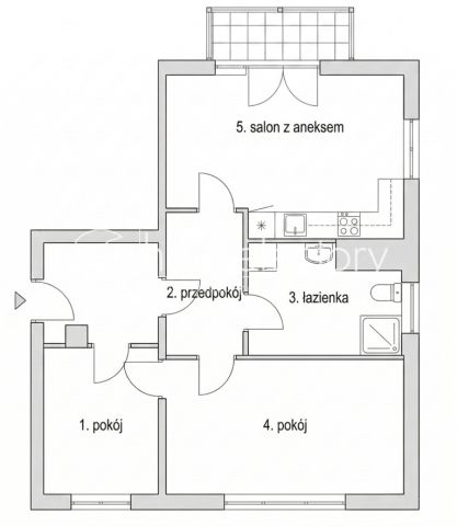 Mieszkanie 2-pokojowe Łódź Chojny, ul. Tuszyńska. Zdjęcie 5