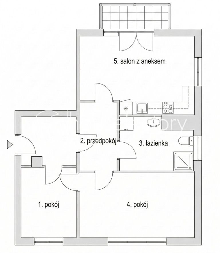 Mieszkanie 2-pokojowe Łódź Chojny, ul. Tuszyńska. Zdjęcie 5