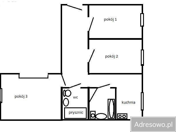 Mieszkanie 3-pokojowe Suwałki, ul. Wojska Polskiego. Zdjęcie 6