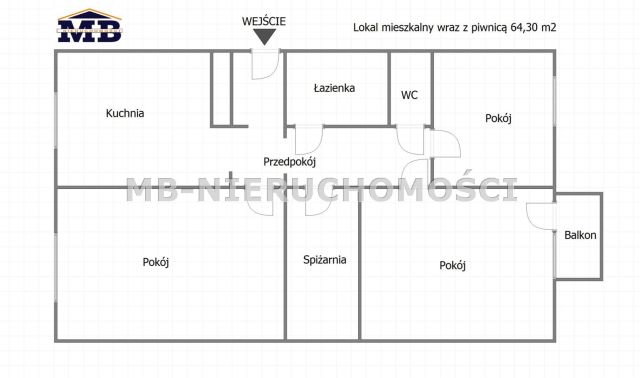 Mieszkanie 3-pokojowe Boże. Zdjęcie 15