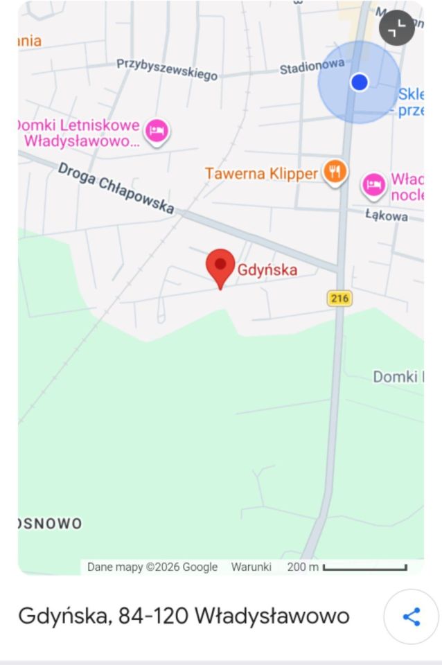 Działka rolna Władysławowo, ul. Gdyńska. Zdjęcie 1