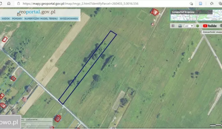 Działka rolno-budowlana Tokarnia