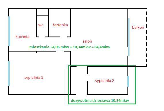 Mieszkanie 3-pokojowe Skarżysko-Kamienna, al. Józefa Piłsudskiego