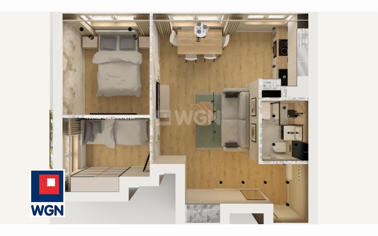 Mieszkanie 3-pokojowe Elbląg Centrum, ul. 12 Lutego. Zdjęcie 15