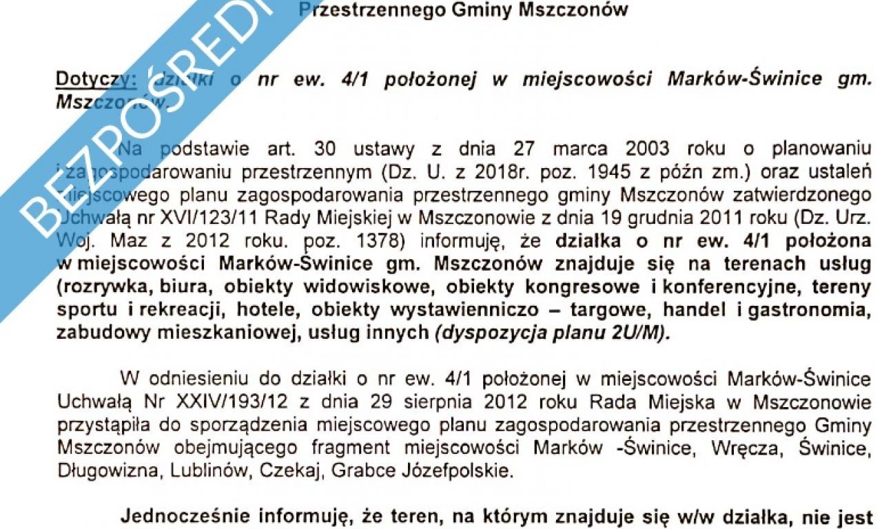 Działka inwestycyjna Marków-Świnice. Zdjęcie 2