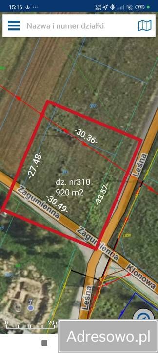 Działka budowlana Niecki, ul. Leśna. Zdjęcie 2