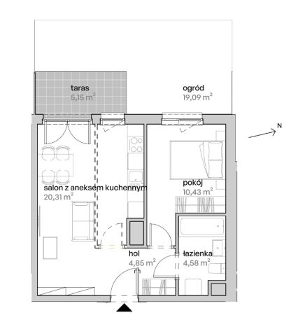 Mieszkanie 2-pokojowe Poznań Starołęka, ul. Unii Lubelskiej. Zdjęcie 7