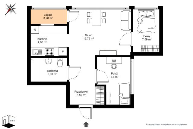 Mieszkanie 3-pokojowe Warszawa Ochota, ul. Walentego Skorochód-Majewskiego. Zdjęcie 22