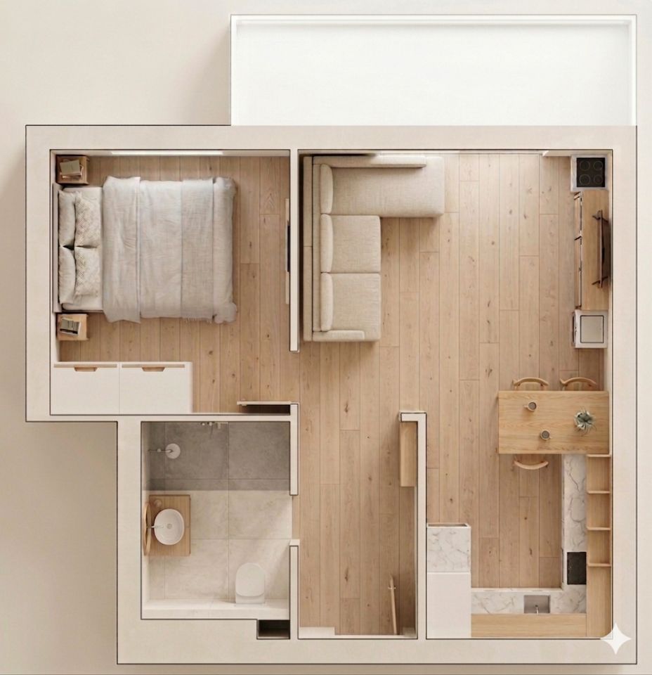 Mieszkanie 2-pokojowe Wałbrzych Biały Kamień. Zdjęcie 1