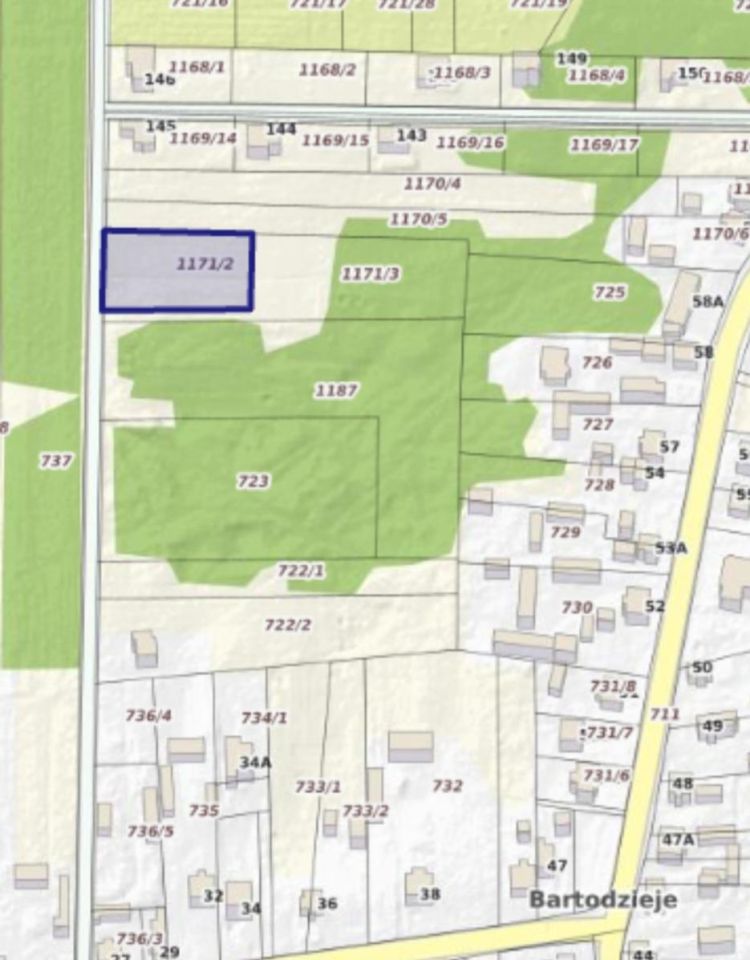 Działka budowlana Bartodzieje. Zdjęcie 2