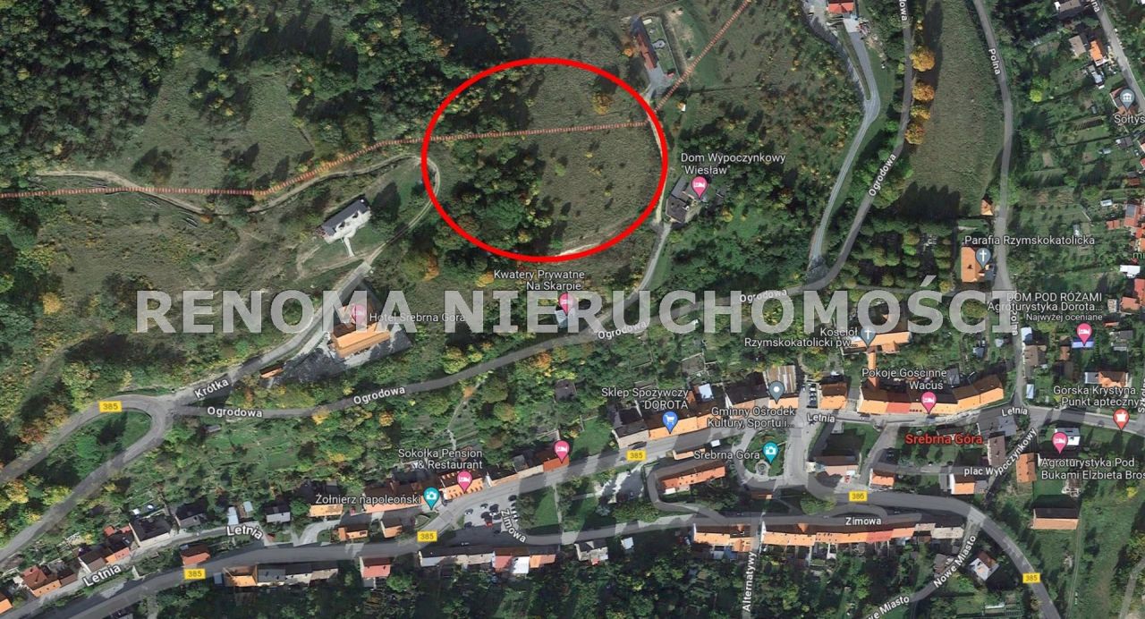 Działka Srebrna Góra, ul. Ogrodowa. Zdjęcie 3