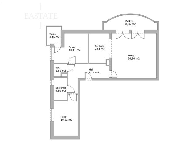 Mieszkanie 3-pokojowe Mysiadło, ul. Borówki. Zdjęcie 20