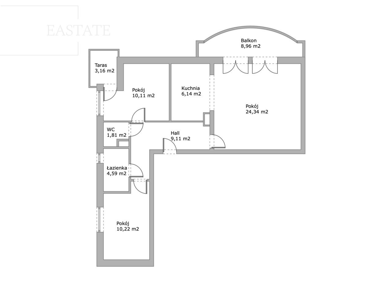 Mieszkanie 3-pokojowe Mysiadło, ul. Borówki. Zdjęcie 20