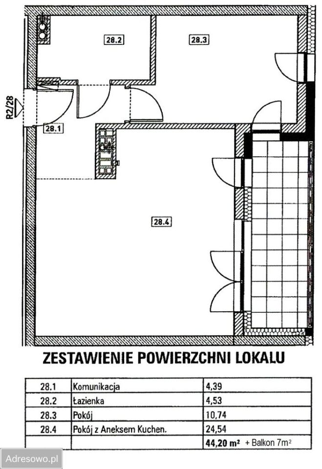 Mieszkanie 2-pokojowe Poznań Grunwald, ul. Rembertowska. Zdjęcie 14