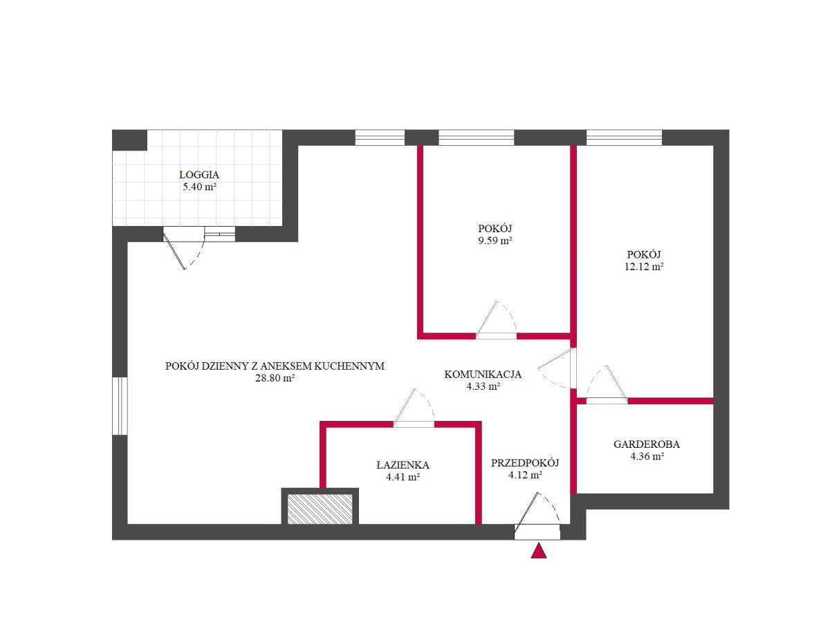 Mieszkanie 3-pokojowe Łódź Śródmieście, ul. Milionowa. Zdjęcie 18