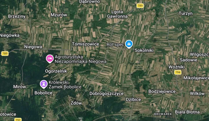 Działka rolno-budowlana Bliżyce