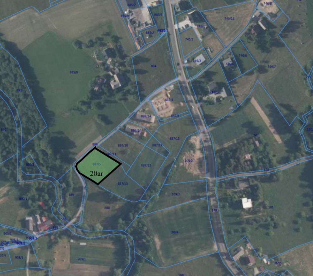 Działka budowlana Rupniów. Zdjęcie 3