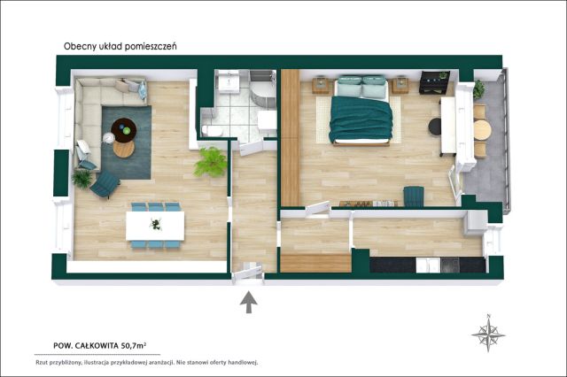 Mieszkanie 2-pokojowe Warszawa Bielany, ul. Honoriusza Balzaka. Zdjęcie 12