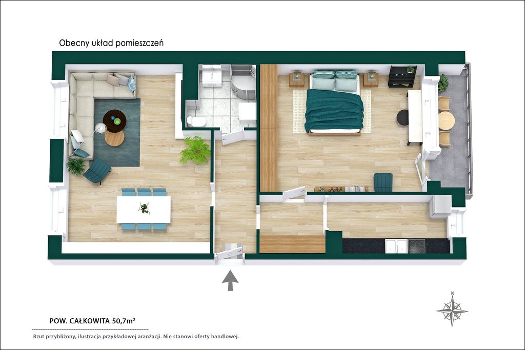 Mieszkanie 2-pokojowe Warszawa Bielany, ul. Honoriusza Balzaka. Zdjęcie 12