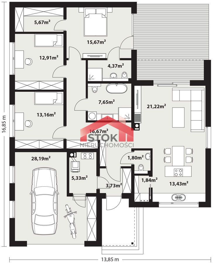 dom wolnostojący, 4 pokoje Ciasne. Zdjęcie 3