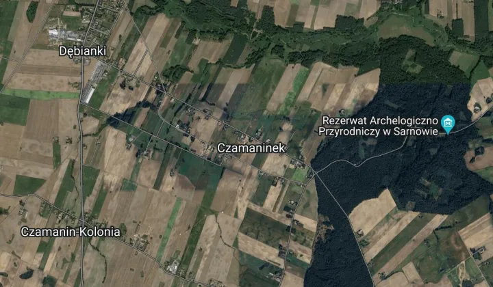 Działka rolna Czamaninek