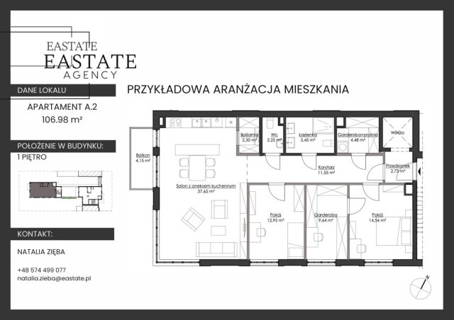 Mieszkanie 4-pokojowe Gdynia Orłowo, ul. Inżynierska. Zdjęcie 5
