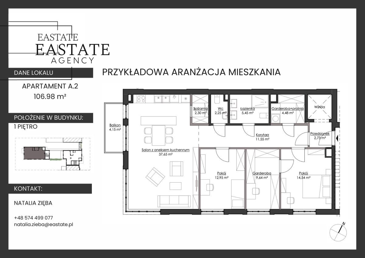 Mieszkanie 4-pokojowe Gdynia Orłowo, ul. Inżynierska. Zdjęcie 5