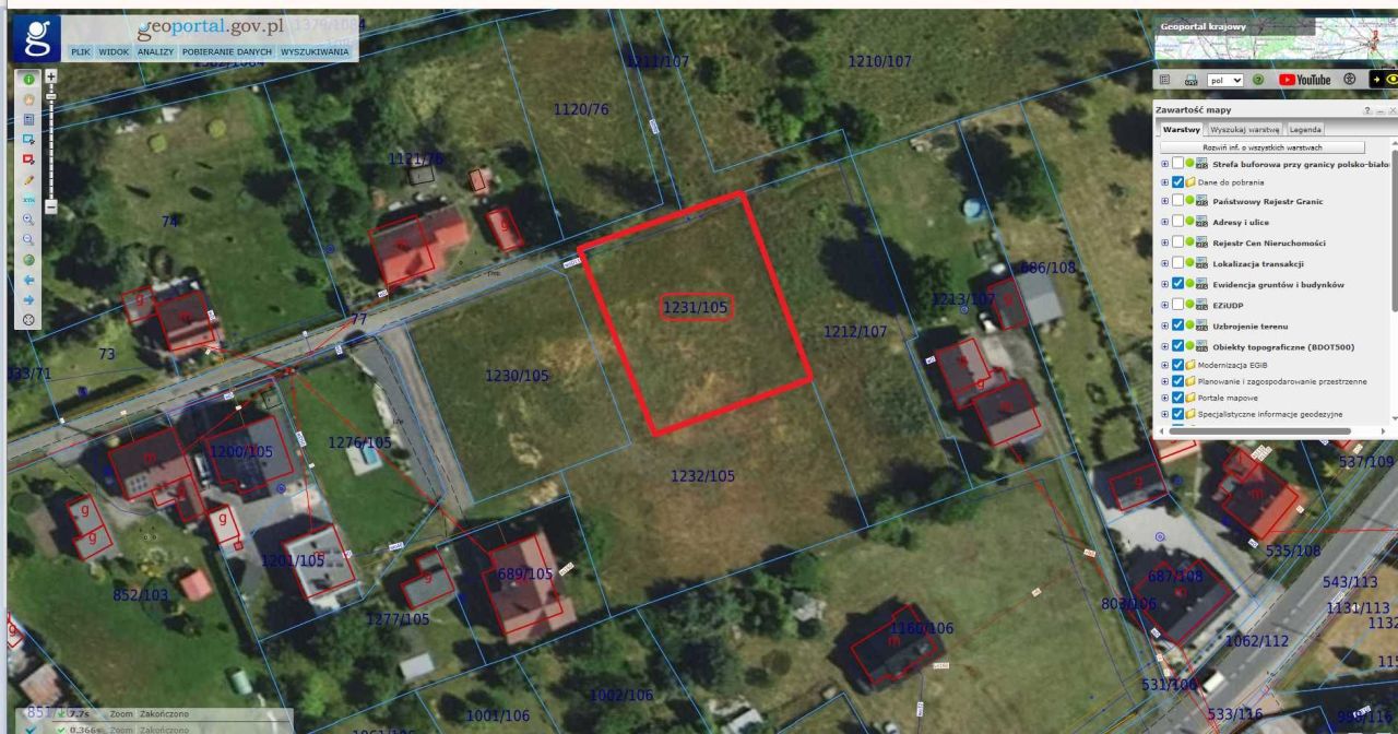 Działka budowlana Bargłówka, ul. Dolna. Zdjęcie 2