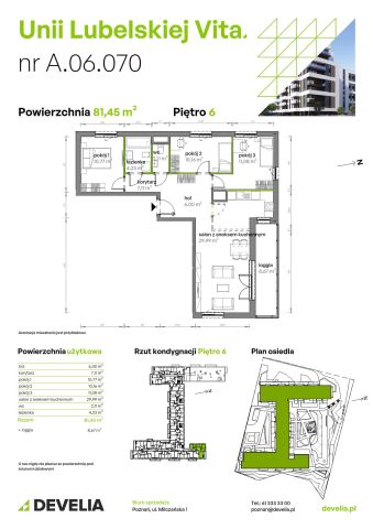 Mieszkanie 4-pokojowe Poznań Starołęka, ul. Unii Lubelskiej. Zdjęcie 7