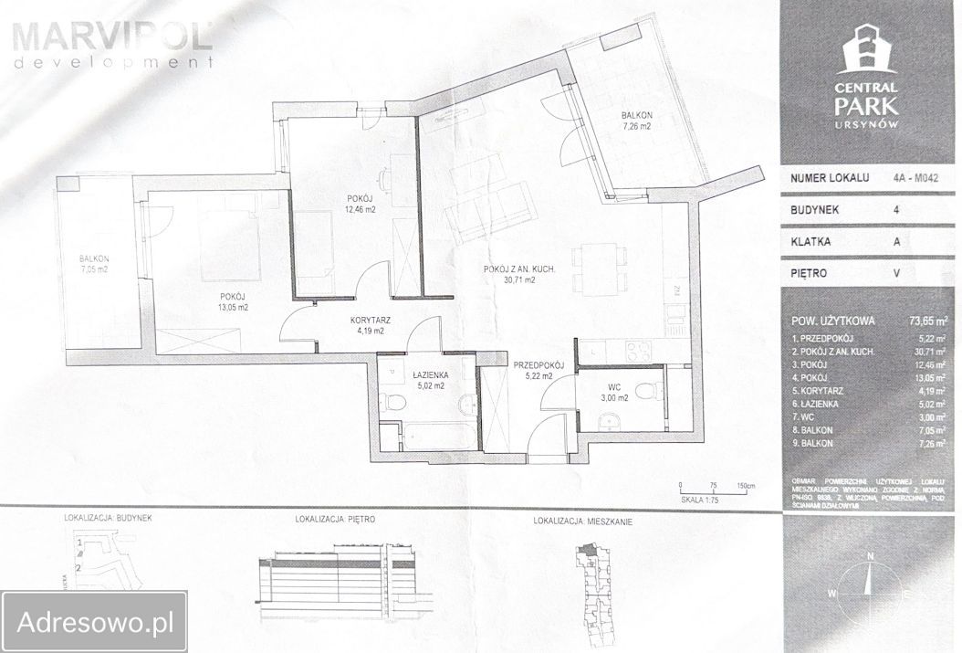 Mieszkanie 3-pokojowe Warszawa Ursynów, ul. Kłobucka. Zdjęcie 8