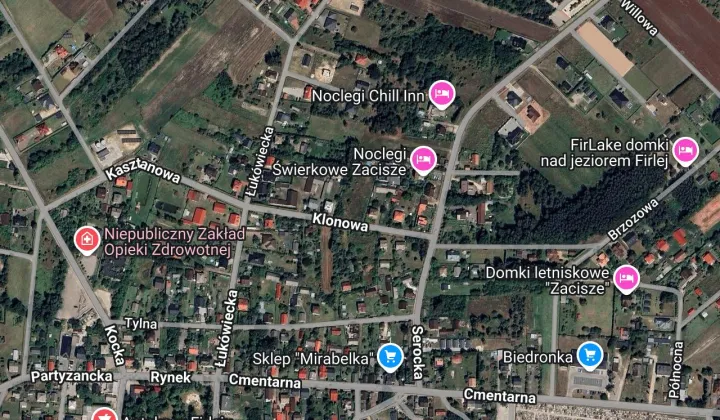 Działka budowlana Firlej, ul. Klonowa