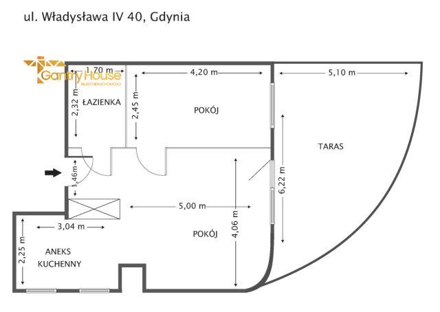 Mieszkanie 2-pokojowe Gdynia Śródmieście, ul. Władysława IV. Zdjęcie 13