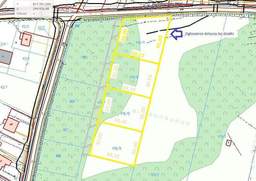 Działka budowlana Ruda Wołoska, ul. Szkolna. Zdjęcie 2