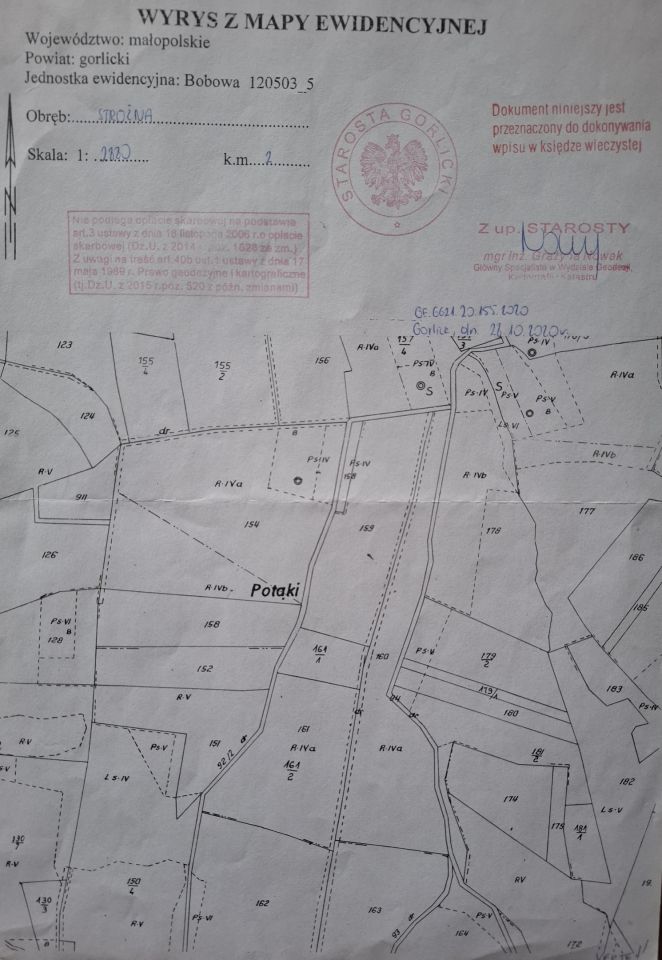 Działka rolna Stróżna Zadziele, Potąki. Zdjęcie 1
