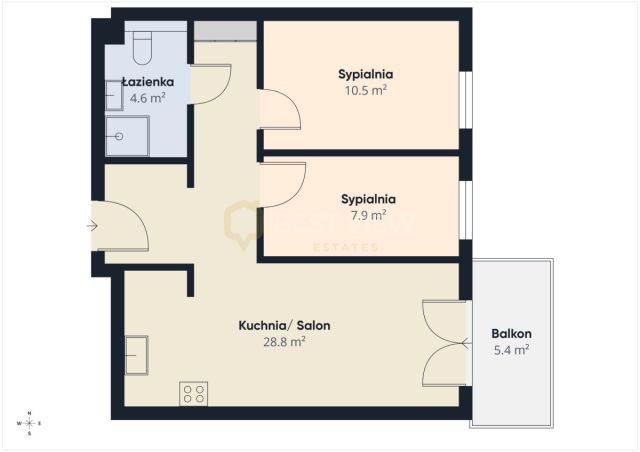 Mieszkanie 3-pokojowe Warszawa Ursynów, ul. Polki. Zdjęcie 9