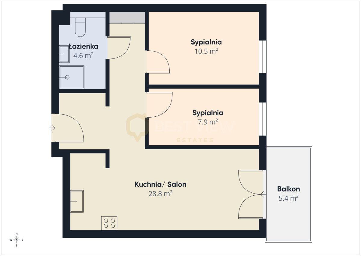 Mieszkanie 3-pokojowe Warszawa Ursynów, ul. Polki. Zdjęcie 9