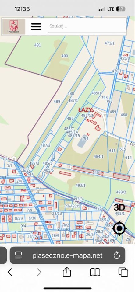 Działka budowlana Łazy. Zdjęcie 2