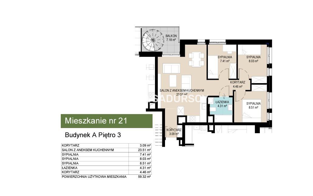 Mieszkanie 4-pokojowe Kraków Wzgórza Krzesławickie, ul. Kantorowicka. Zdjęcie 6