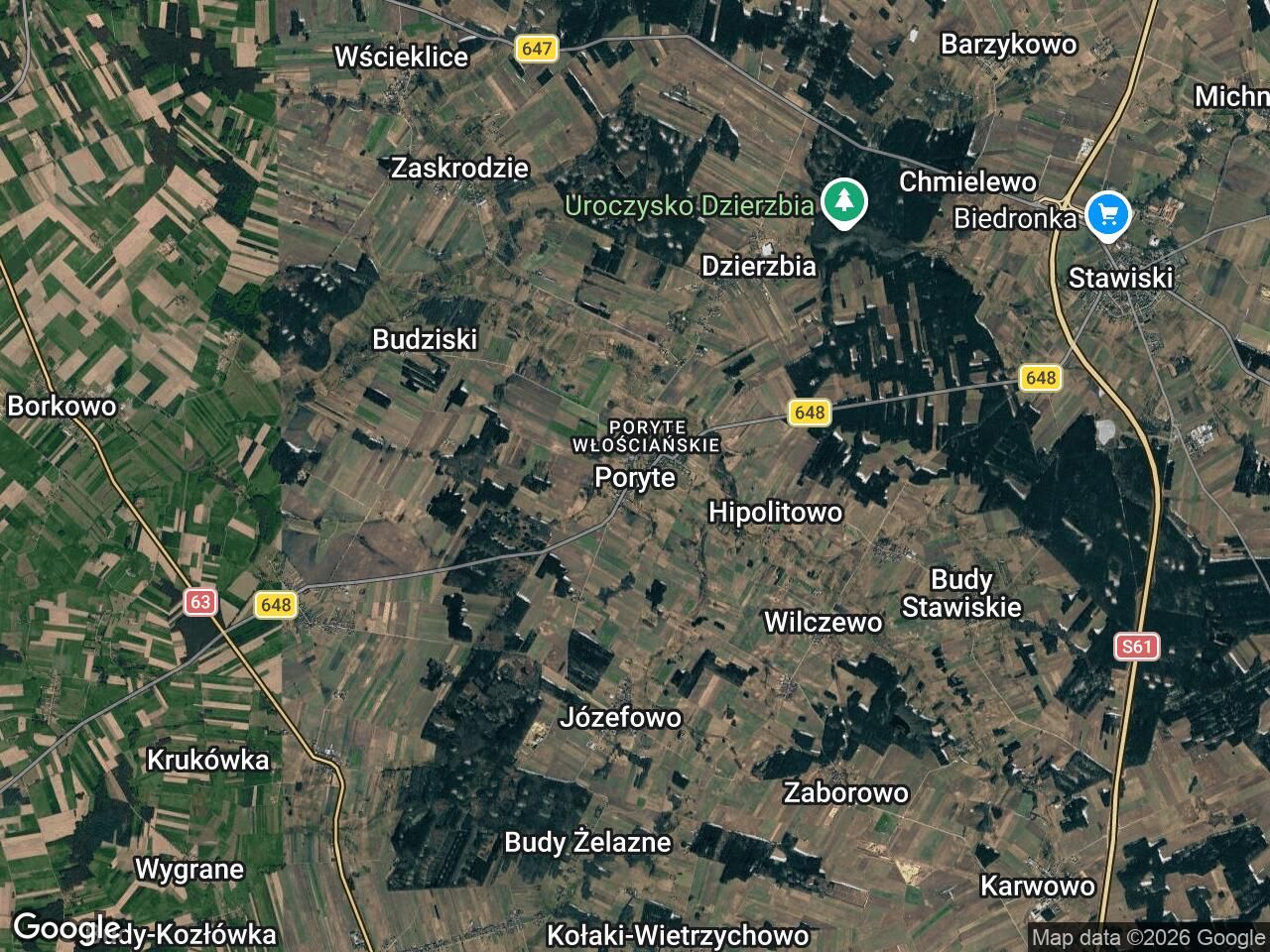Działka rolno-budowlana Poryte. Zdjęcie 1
