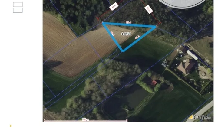 Działka budowlana Zarośle Cienkie