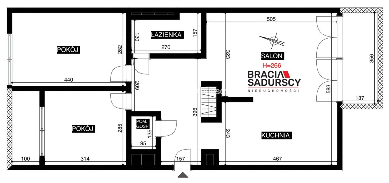 Mieszkanie 3-pokojowe Kraków Dębniki, ul. Czerwone Maki. Zdjęcie 3