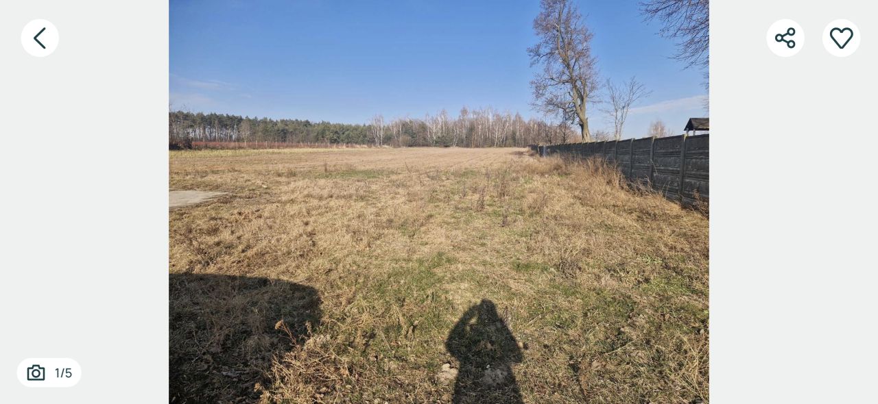 Działka rolno-budowlana Zglinna Duża. Zdjęcie 1