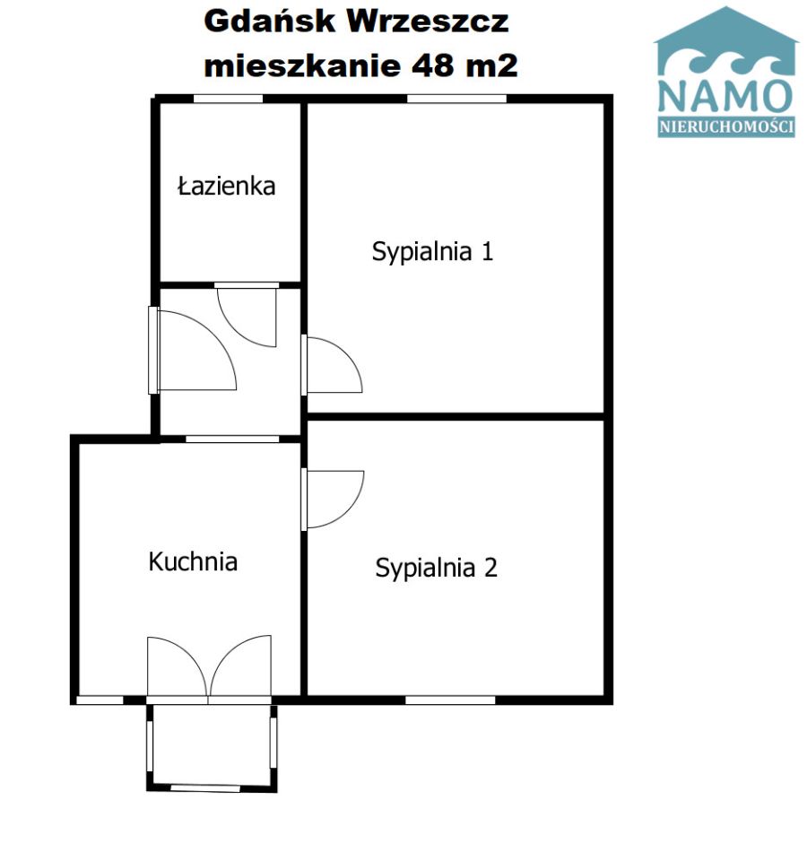 Mieszkanie 2-pokojowe Gdańsk Wrzeszcz, ul. Joachima Lelewela. Zdjęcie 16