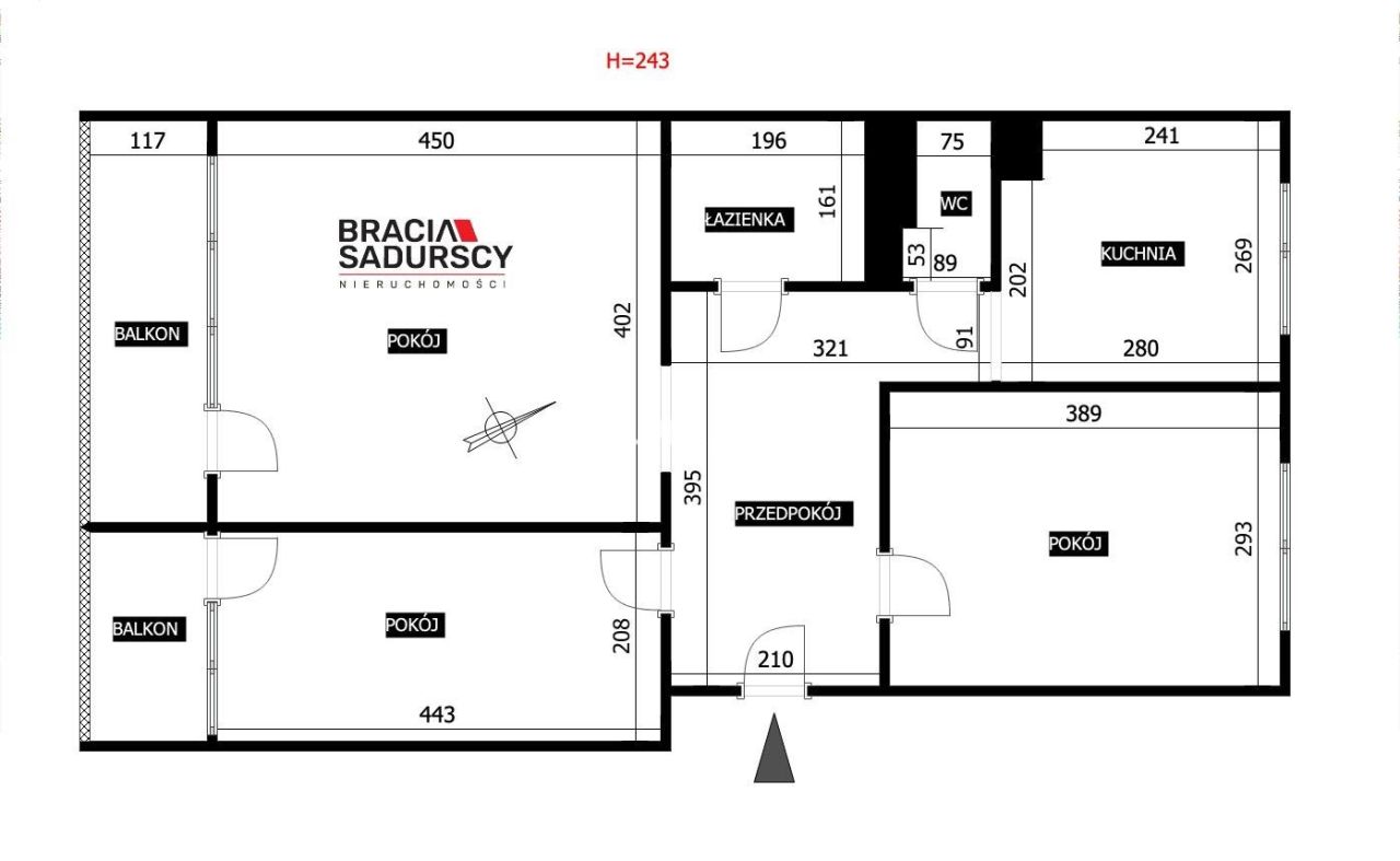 Mieszkanie 3-pokojowe Kraków Prądnik Czerwony, ul. Śliczna. Zdjęcie 21