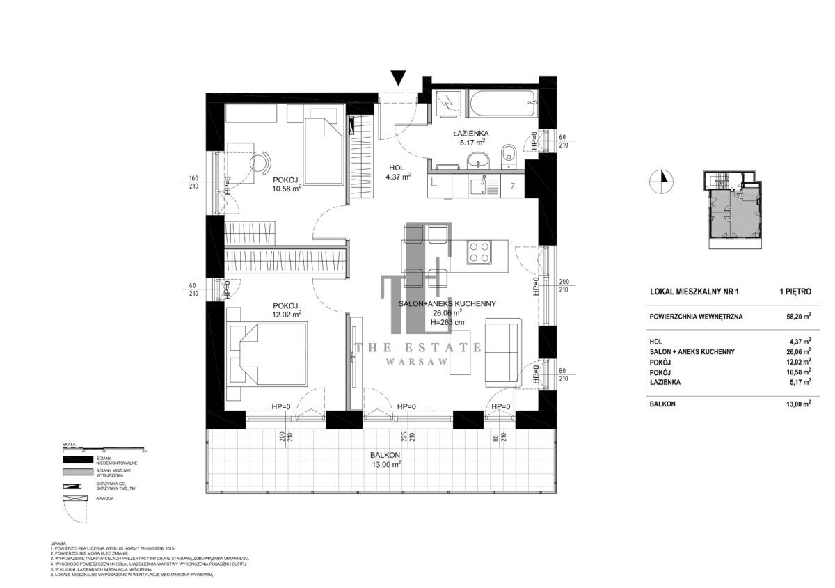 Mieszkanie 3-pokojowe Warszawa, ul. Bielawska. Zdjęcie 9