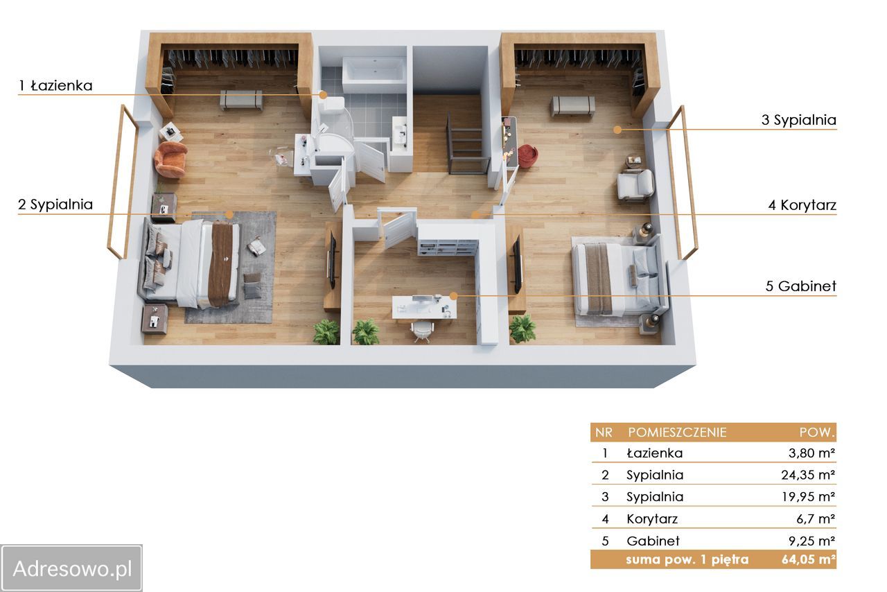 dom wolnostojący, 4 pokoje Dąbrowa Szlachecka. Zdjęcie 12