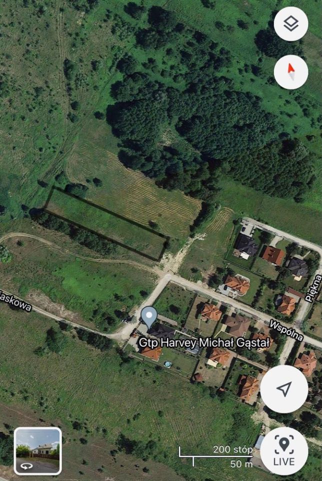 Działka inwestycyjna Baniocha Wilczynek, ul. Wspólna. Zdjęcie 3