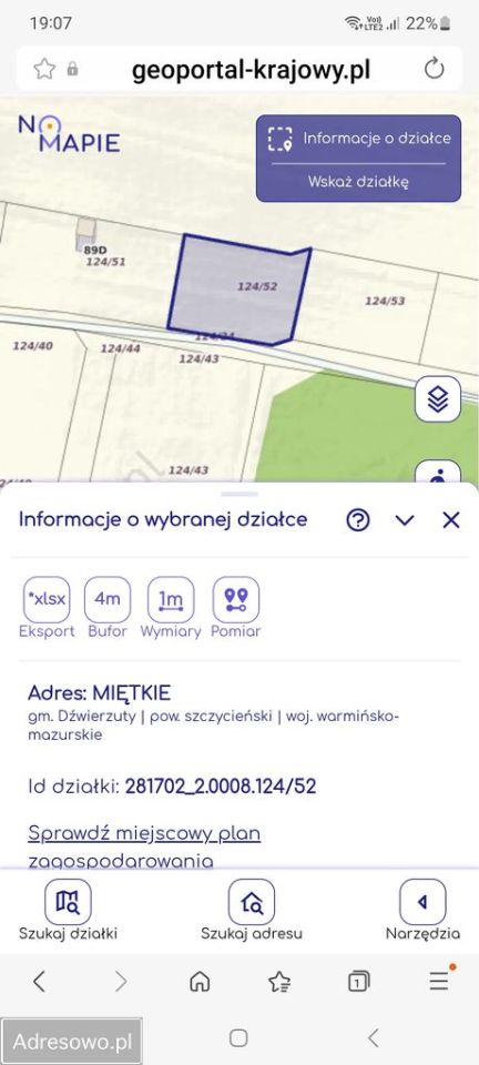 Działka budowlana Miętkie. Zdjęcie 3